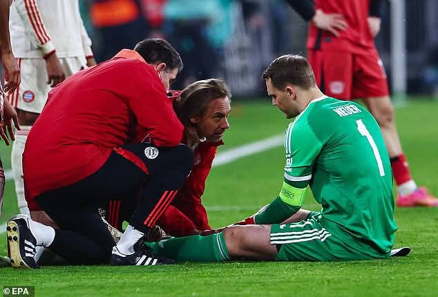 SAD: Manuel Neuer Faces retirement Future After Deteriorating Calf Injury 